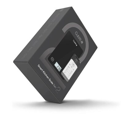 Cubitt Stainless Steel Smart Kitchen Scale, Obsidian Black (CTK-1)