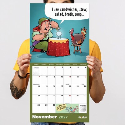 2027 TF Publishing Shoebox 12" x 12" Monthly Wall Calendar, Multicolored (27-1111)