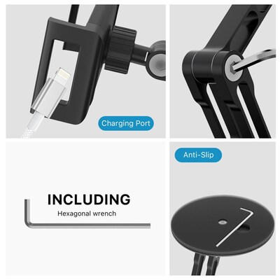 MYBat Swivel 360° Rotating Stand Perfect Angle Hands-Free Viewing for Phones & Tablets
