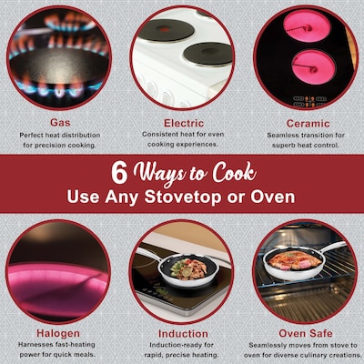 Brentwood 9.5" Frying Pan, Stainless Steel (B-FH24)
