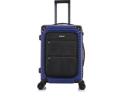 DUKAP Tour 23.5 Hardside Carry-On Suitcase, 4-Wheeled Spinner, TSA Checkpoint Friendly, Blue (DKTOU