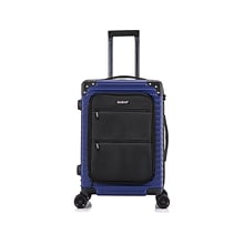 DUKAP TOUR Polycarbonate/ABS Hardside Carry-On Suitcase, Blue (DKTOU00S-BLU)