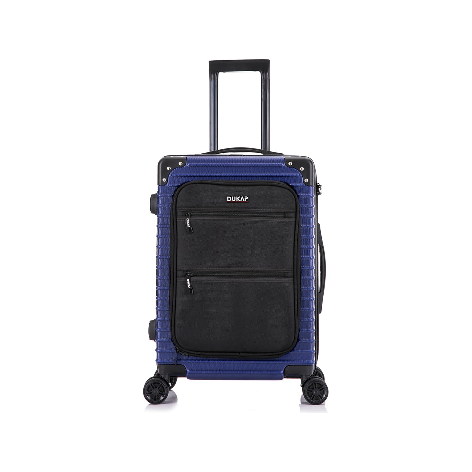 DUKAP Tour 20 Hardside Carry-On Suitcase, 4-Wheeled Spinner, TSA Checkpoint Friendly, Blue (DKTOU00S-BLU)