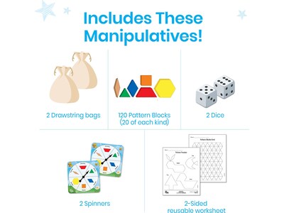 hand2mind Pattern Blocks Pop-Up Instant Learning Center (86876)