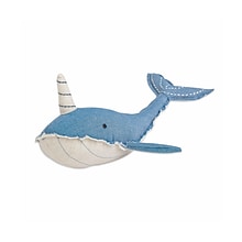 Crane Baby Caspian Narwhal Plush Toy, (Blue BC-130PT)