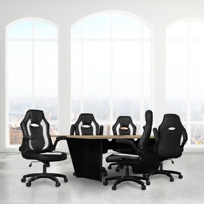 Regency Array 96 W Conference Table w/ Power Data Grommet, Noble Oak/Black (ACT9648NOBK)