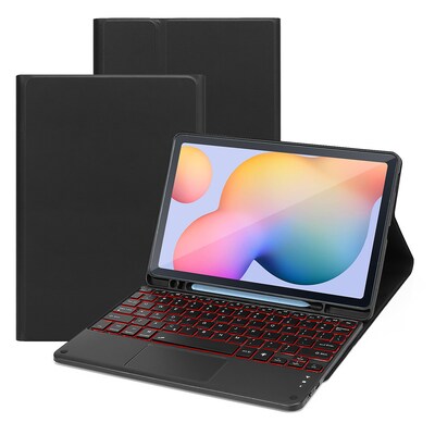 SaharaCase Keyboard Folio Case for Samsung Galaxy Tab S6 Lite (2020-2024), Black (TB00261)