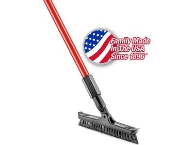 Libman 10" PET Swivel Grout and Scrub Brush, Red/Black, 6/Pack (1559)