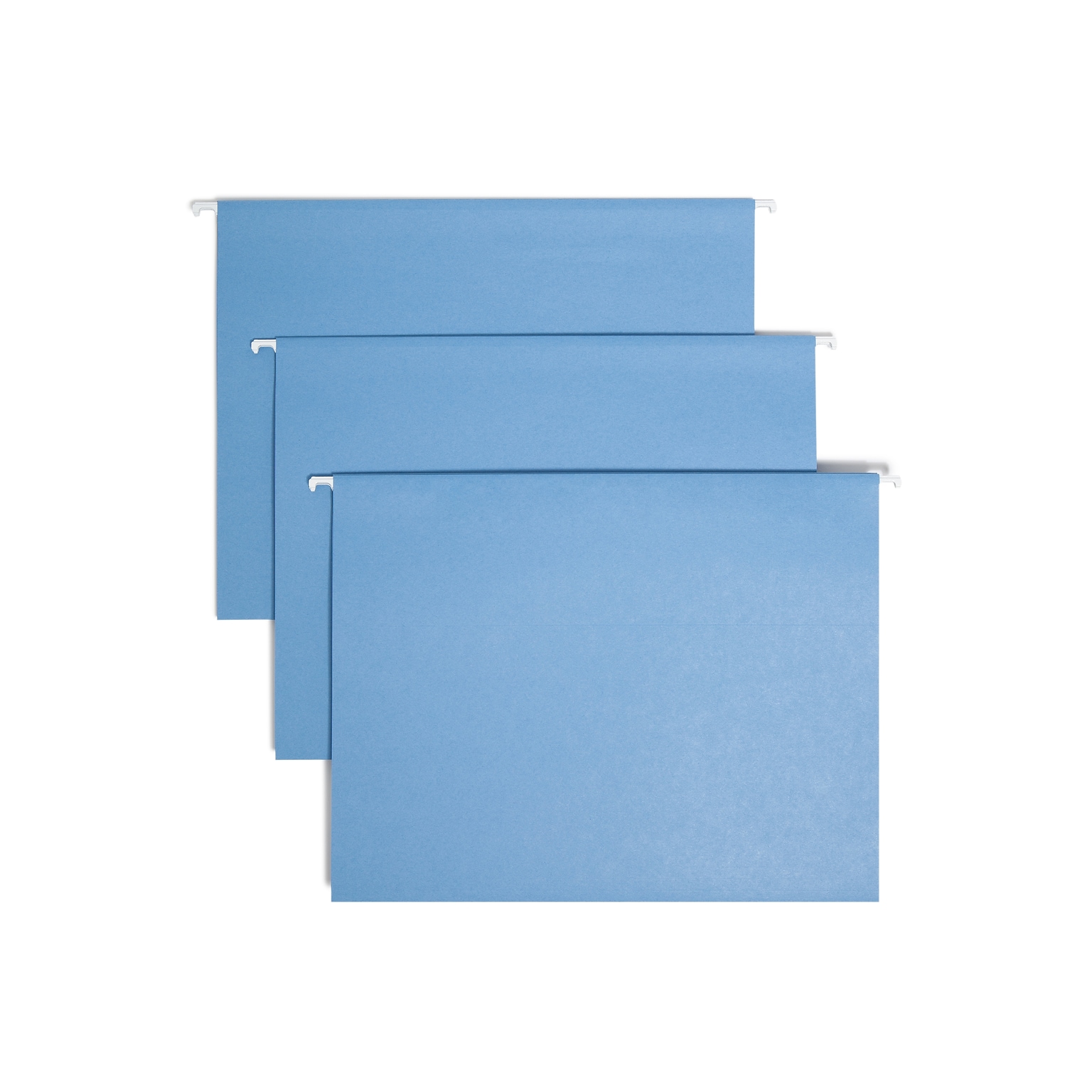 Smead TUFF Recycled Hanging File Folder, 3-Tab Tab, Letter Size, Blue, 18/Box (64041)