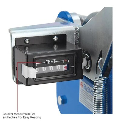 Global Industrial Heavy-Duty Wire Meter Counter, 1/16" - 2" Capacity (271291)