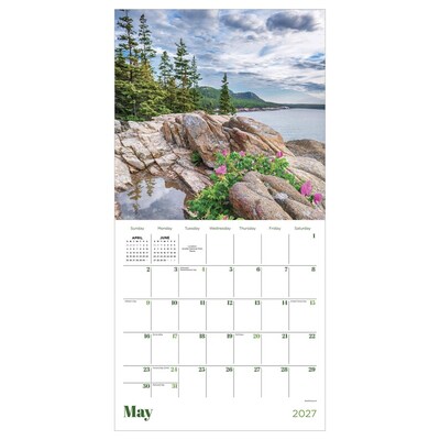 2027 TF Publishing Water's Edge 12" x 12" Monthly Wall Calendar, Multicolored (27-1049)