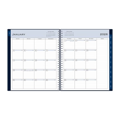 2026 Blue Sky Passages/Solid Navy 8 x 10 Monthly Personal Planner (148660-26)