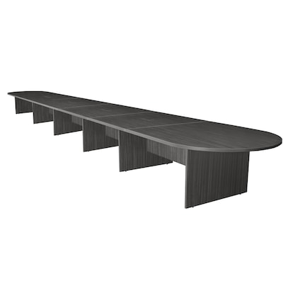 Regency Legacy 288W x 52D Racetrack Shaped Conference Table with Grommets, Ash Grey (LCTRT28852AG)