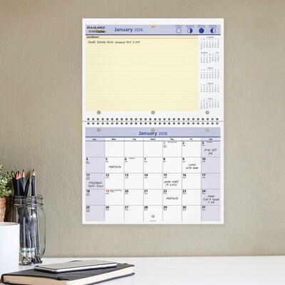 2026 AT-A-GLANCE QuickNotes 11" x 8" Monthly Wall Calendar (PM50-28-26)