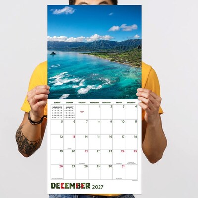 2027 TF Publishing Hawaii 12" x 12" Monthly Wall Calendar, Multicolored (27-1054)