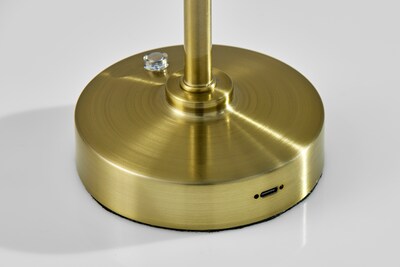 Adesso Ritchie LED Table Lamp, Antique Brass (2601-21)