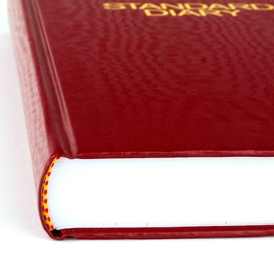 2027 AT-A-GLANCE Hardcover Diary, 7.75" x 12", Ruled, Red (SD376-13-27)