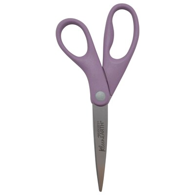 Westcott KleenEarth 8" Stainless Steel Scissors, Pointed Tip, Assorted Colors, 2/Pack (14882)