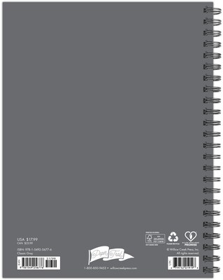 2025-2026 Willow Creek 6.5 x 8.5 Academic Year Weekly & Monthly Planner, Classic Gray (56776)