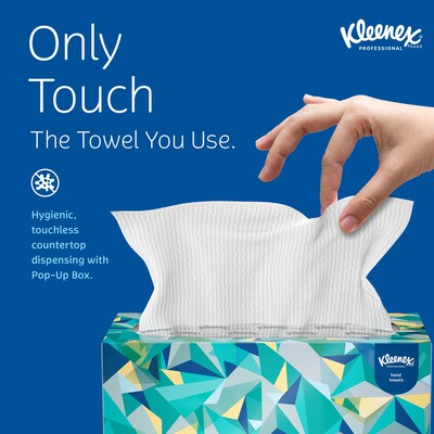 Kleenex Pop-Up Recycled Multifold Paper Towels, 1-ply, 120 Sheets/Pack, 1 Packs/Carton (01701)