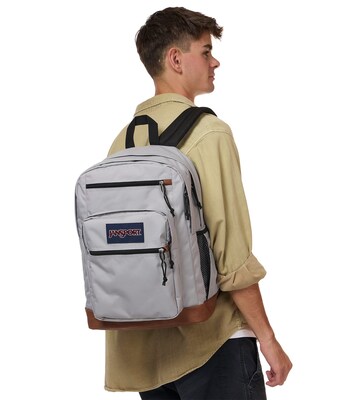 JanSport Cool Student Laptop Backpack, Large, Grounded Grey (JS0A2SDDDH7)