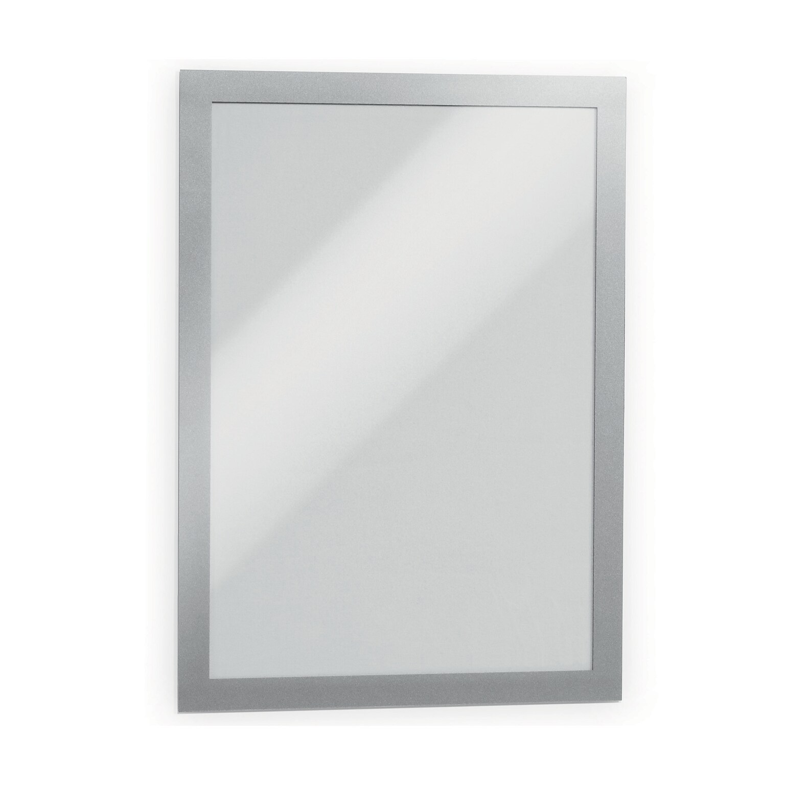 Durable Duraframe Sign Holder, 8.5 x 11, Wall Mounted, Gray/Silver, 2/Pack (476823)