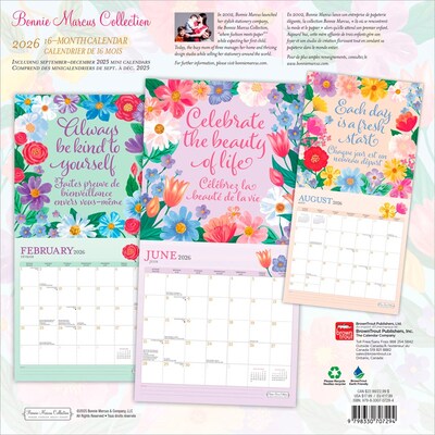 2026 BrownTrout Bonnie Marcus 12 x 12 Monthly Wall Calendar (9798330707294)