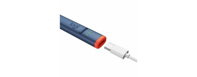 Logitech Education Edition Crayon Stylus for iPads (USB-C Models), Navy Blue/Orange (914-000078)