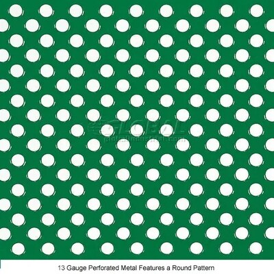 Global Industrial 6' Outdoor Steel Picnic Bench w/ Backrest, Perforated Metal, Green (694557GN)