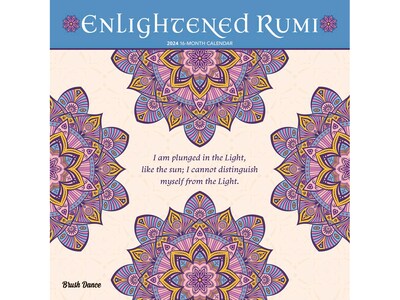 2024 Brush Dance Enlightened Rumi 12 x 12 Monthly Wall Calendar (9781975469931)