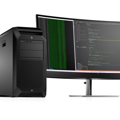 HP Z8 Fury Desktop Computer, Intel Xeon w7-3545, 16GB RAM, 512GB SSD, Windows 11 Pro, Mouse & Keyboard Included (BG9C7UT#ABA)
