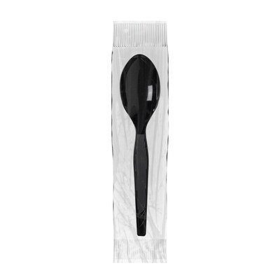 Dixie Grab 'N Go Individually Wrapped Medium-Weight Spoon, Dispenser Box, Black, 90/Pack (TM5W540)