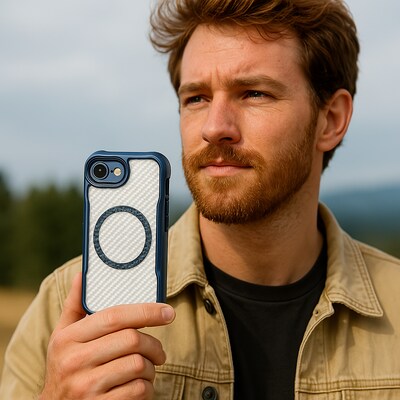 SaharaCase Venture Series MagSafe Phone Case for iPhone 16e, Shock Absorbing, Desert Blue (CP00822)