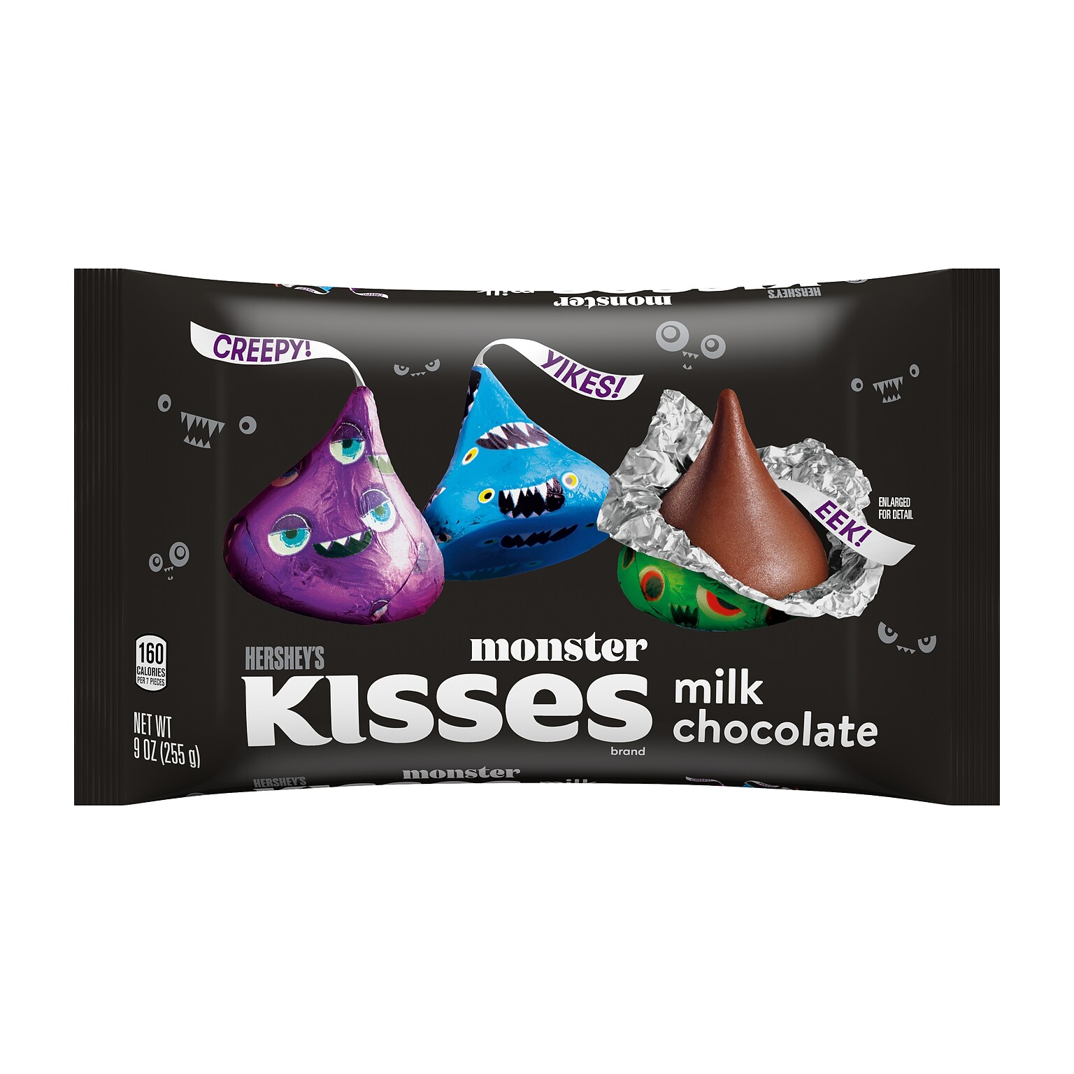 Hersheys Kisses with Monster Foils, 9 oz. (HEC14232)