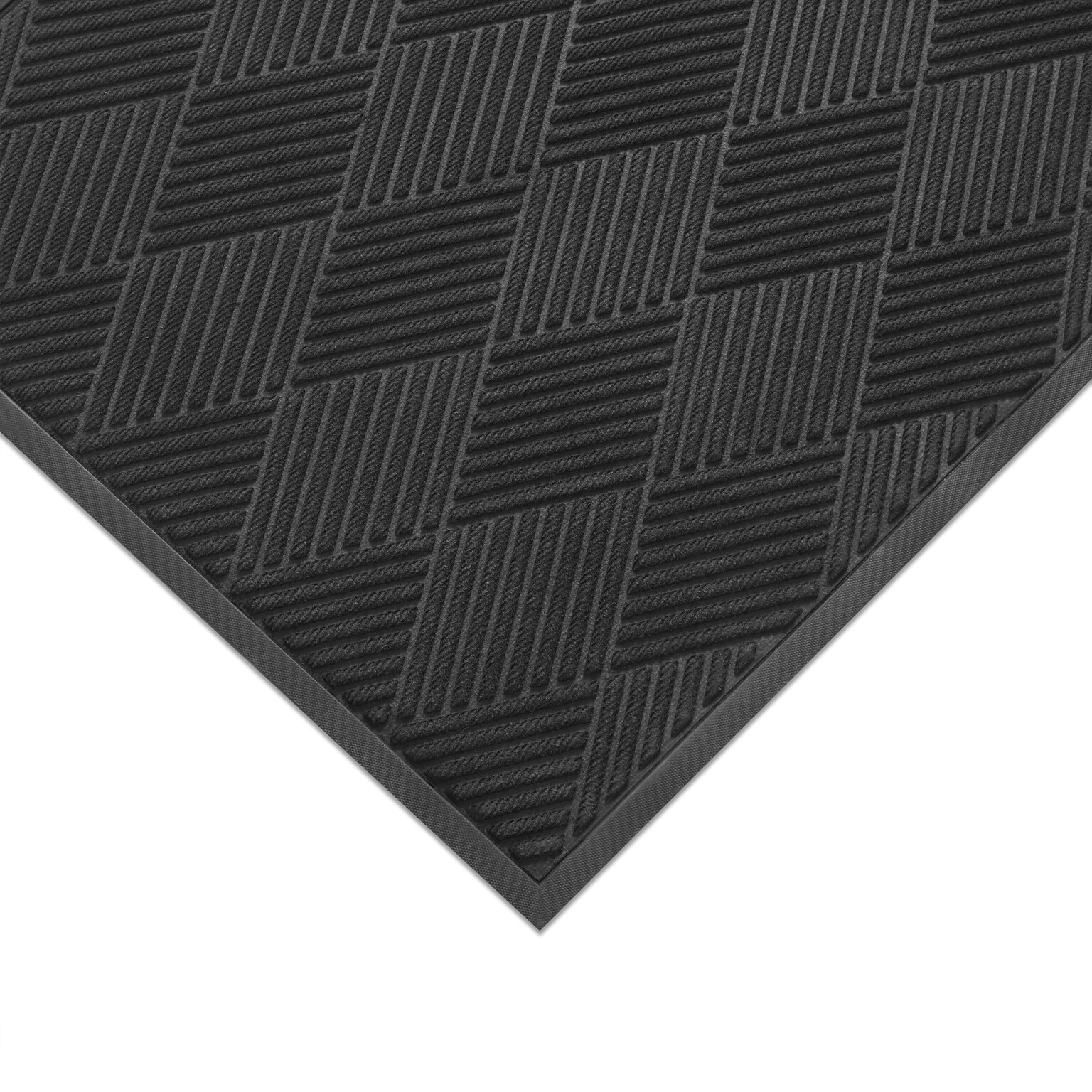 Coastwide Professional™ Commercial Wiper/Scraper Floor Mat, 3 x 5, Charcoal (CW23068)