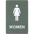 Premium Standard Message ADA Braille Signs; Women
