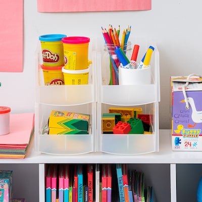 Iris Medium Modular Stacking Storage Box, Clear (200528)