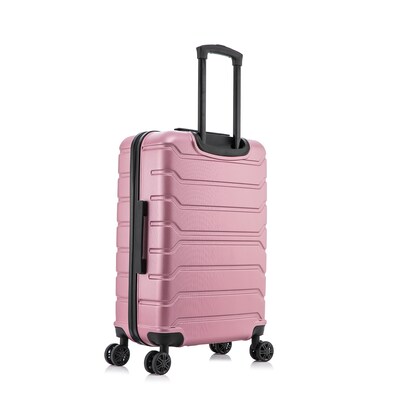 InUSA Trend Plastic 4-Wheel Spinner Luggage, Rose Gold (IUTRE00M-ROS)