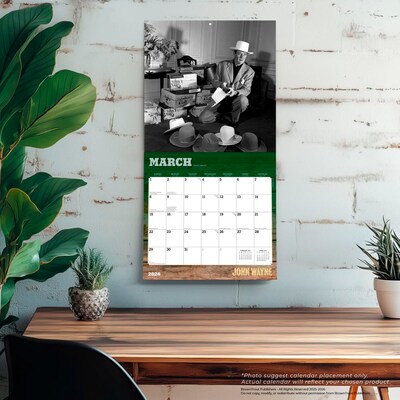2026 BrownTrout John Wayne 12" x 12" Monthly Wall Calendar (9798330701810)