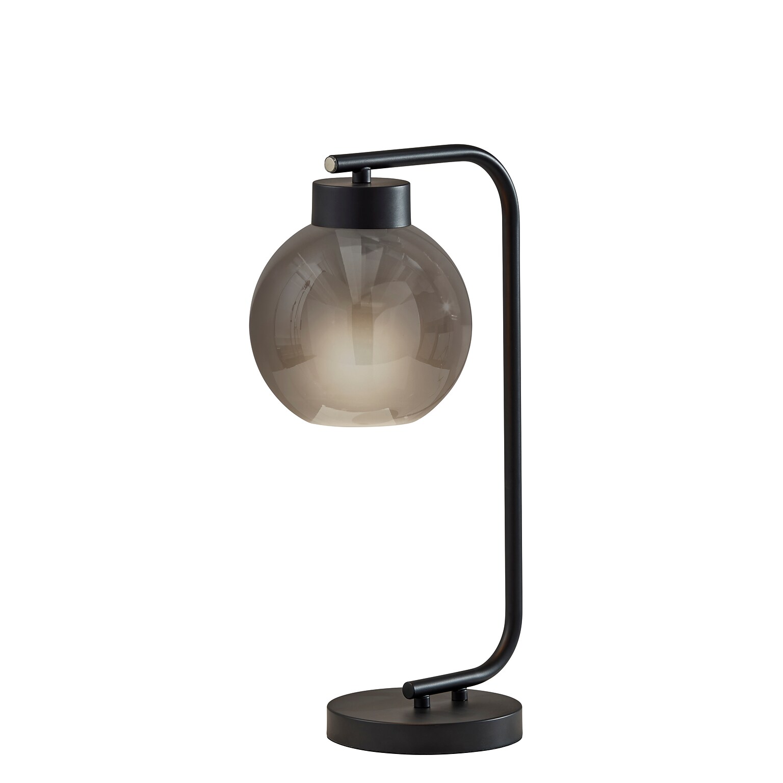 Adesso Atticus Incandescent Table Lamp, 20H, Black (3897-01)