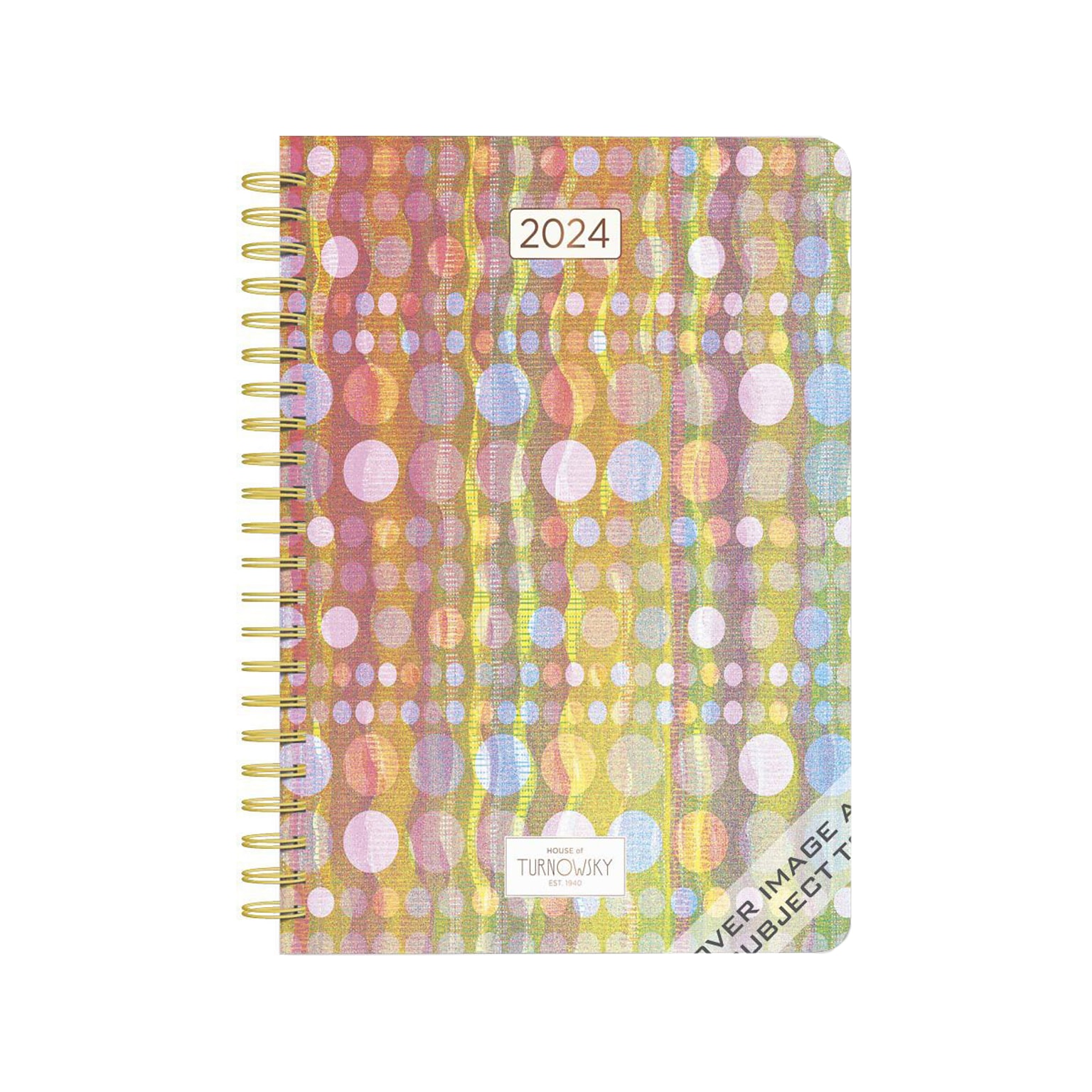 2024 BrownTrout House of Turnowsky Color Code 6 x 7.75 Weekly & Monthly Desk Planner, Multicolor (9781975466800)