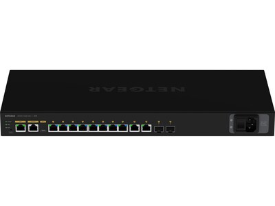 Netgear AV Line 10-Port Gigabit Ethernet Managed Switch, Black (GSM4212P-100NAS)