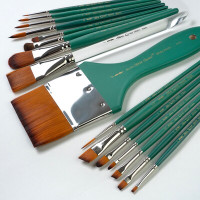 Silver Brush Crystal Must Haves Brush Set, 16/Pack (SLVCR6868)