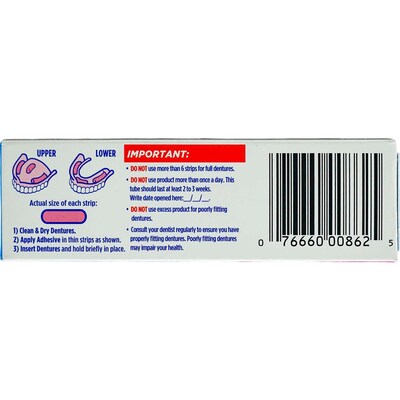 Fixodent Original Denture Adhesive Cream, 0.75 oz Tube, 10 Tubes/Bag, 12 Bags/Carton