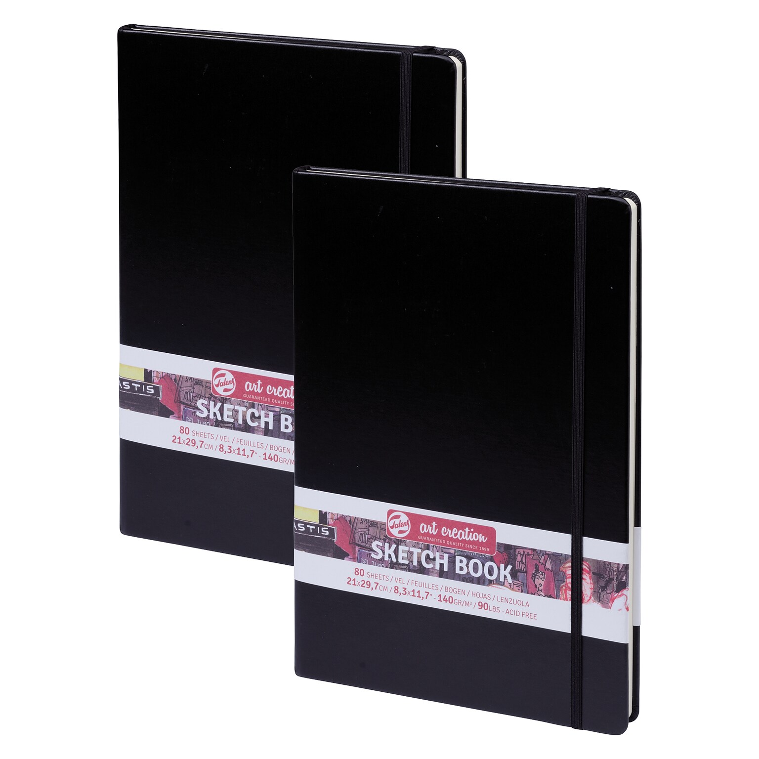 Talens Art Creation 8.3 x 11.7 Sketch Book, 80 Sheets/Book, 2/Bundle (TLN9314003M-2)