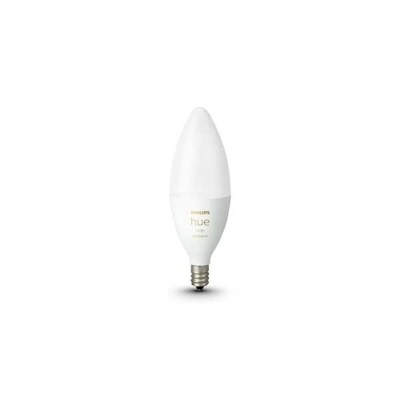 Philips Hue 40W Equivalent B39 LED Smart Bulb, White (573089)