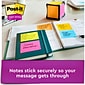 Post-it® Super Sticky Full Stick Notes, 3" x 3", Energy Boost Collection, 25 Sheets/Pad, 4 Pads/Pack (F330-4SSAU)