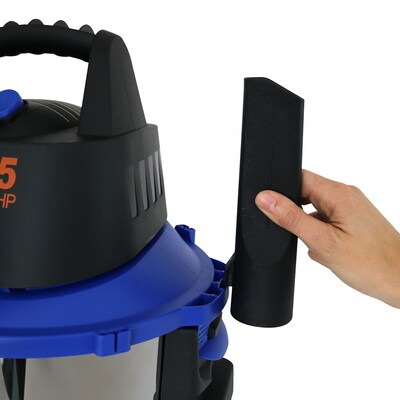 Koblenz 6-Gal. Portable Wet/Dry Vacuum with Blower, Bagless, Stainless Steel/Blue (WD-6 L212 SS)