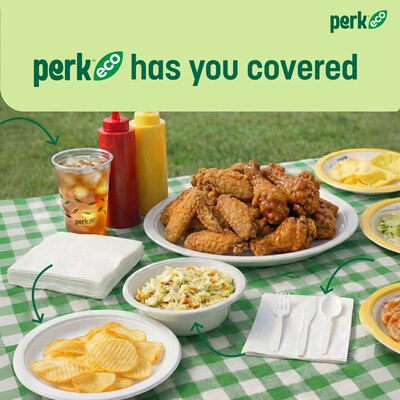 Perk™ Eco Compostable Paper Bowls, 12 Oz., White, 125/Pack (PK61285)
