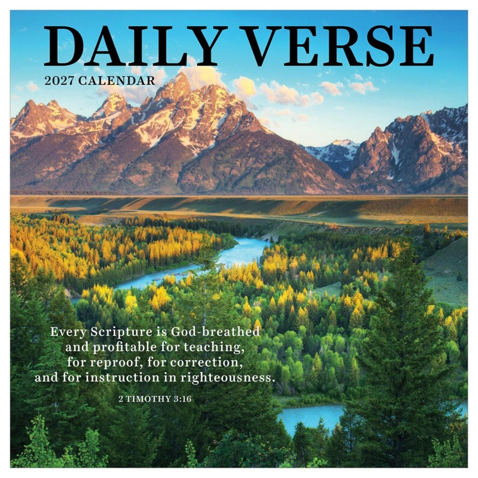 2027 TF Publishing Daily Verse 12 x 12 Monthly Wall Calendar (27-1007)